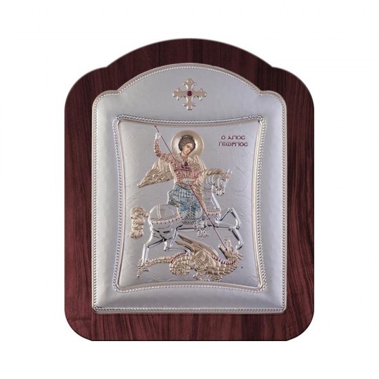 Αγιος Γεώργιος με Μοντέρνο Κανονικό Στεφάνι