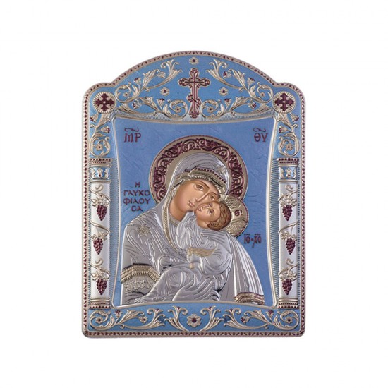 Παναγία Γλυκοφιλούσα με Κλασικό Κανονικό Στεφάνι