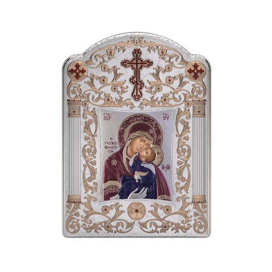 Παναγία Γλυκοφιλούσα με Κλασικό Φαρδύ Στεφάνι