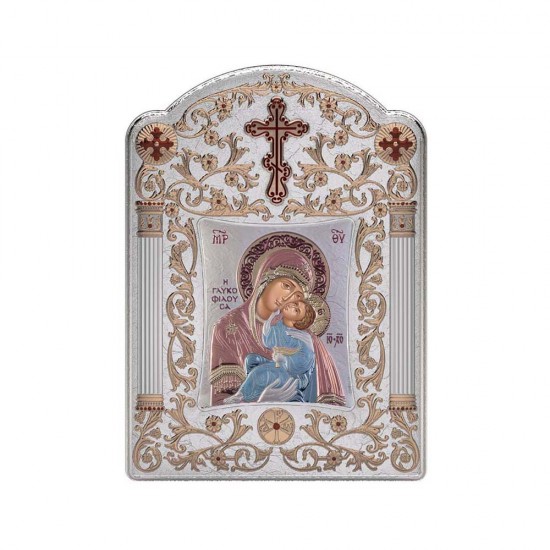 Παναγία Γλυκοφιλούσα με Κλασικό Φαρδύ Στεφάνι
