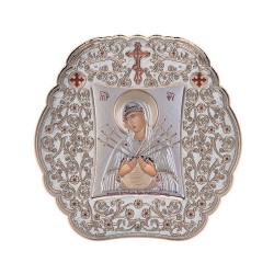 Παναγία  Επτάσπαθη με Κλασικό Στρογγυλό Στεφάνι