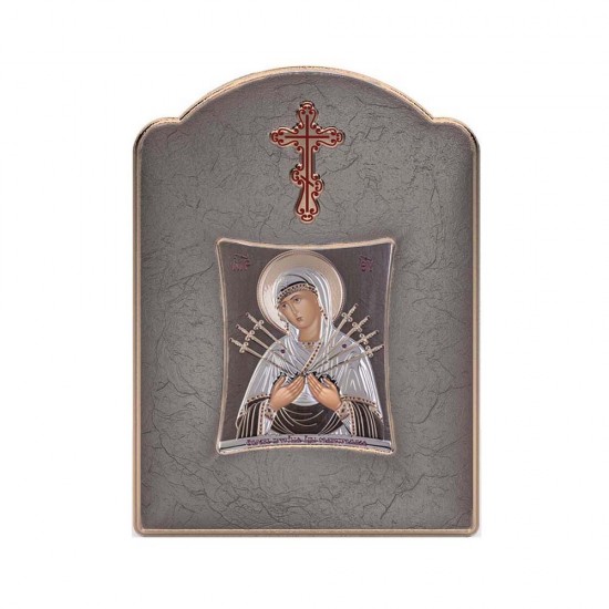 Παναγία  Επτάσπαθη με Μοντέρνο Φαρδύ Στεφάνι