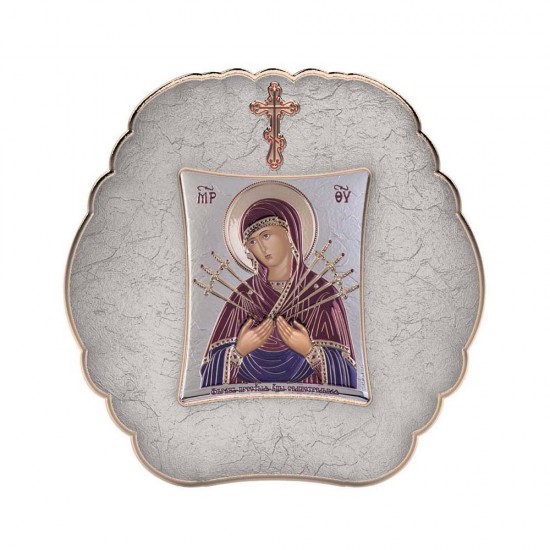Παναγία  Επτάσπαθη με Μοντέρνο Στρογγυλό Στεφάνι