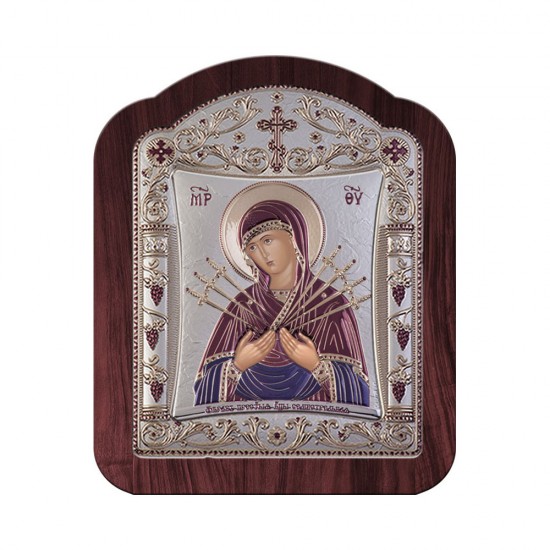 Παναγία  Επτάσπαθη με Κλασικό Κανονικό Στεφάνι