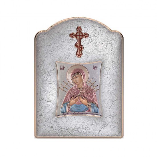 Παναγία  Επτάσπαθη με Μοντέρνο Φαρδύ Στεφάνι