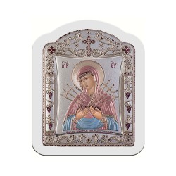 Παναγία  Επτάσπαθη με Κλασικό Κανονικό Στεφάνι