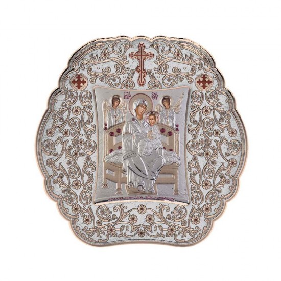 Παναγία Παντάνασσα με Κλασικό Στρογγυλό Στεφάνι