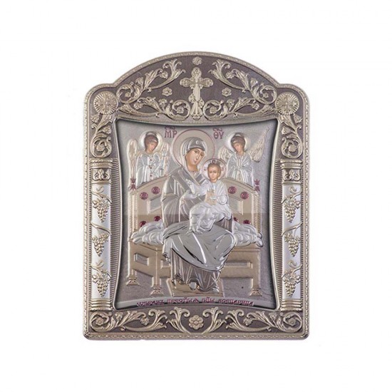 Παναγία Παντάνασσα με Κλασικό Κανονικό Στεφάνι και Τζάμι