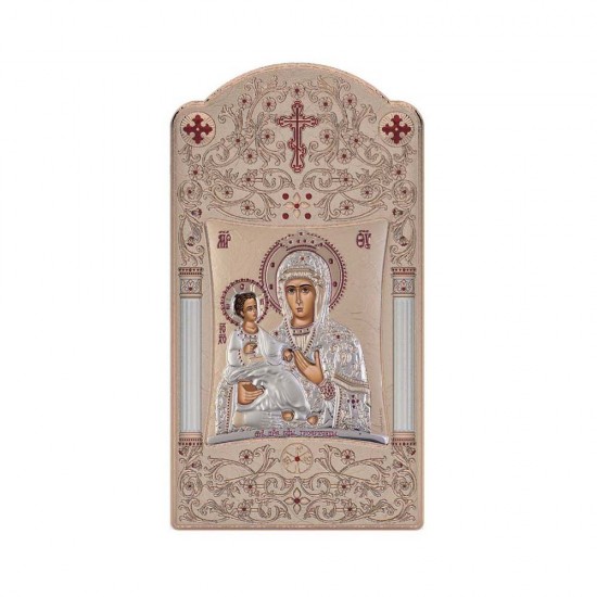 Παναγία Τριχερούσα με Κλασικό Μακρόστενο Στεφάνι