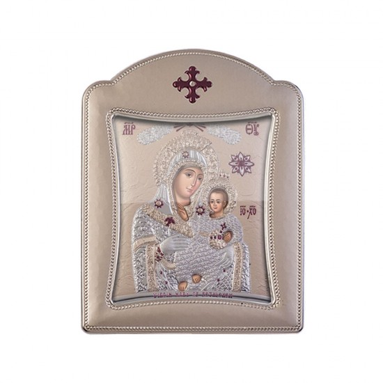 Παναγία Βηθλεέμ με Μοντέρνο Κανονικό Στεφάνι και Τζάμι