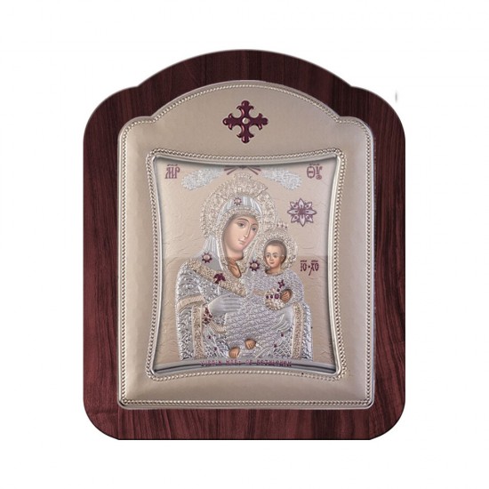 Παναγία Βηθλεέμ με Μοντέρνο Κανονικό Στεφάνι και Τζάμι