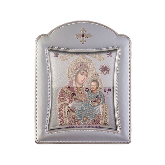 Παναγία Βηθλεέμ με Μοντέρνο Κανονικό Στεφάνι και Τζάμι