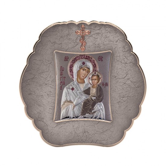 Παναγία Οδηγήτρια με Μοντέρνο Στρογγυλό Στεφάνι