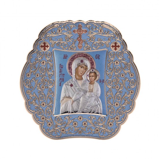 Παναγία Οδηγήτρια με Κλασικό Στρογγυλό Στεφάνι