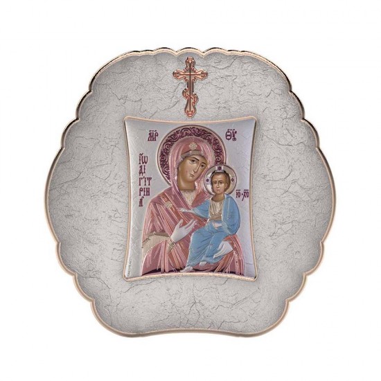 Παναγία Οδηγήτρια με Μοντέρνο Στρογγυλό Στεφάνι