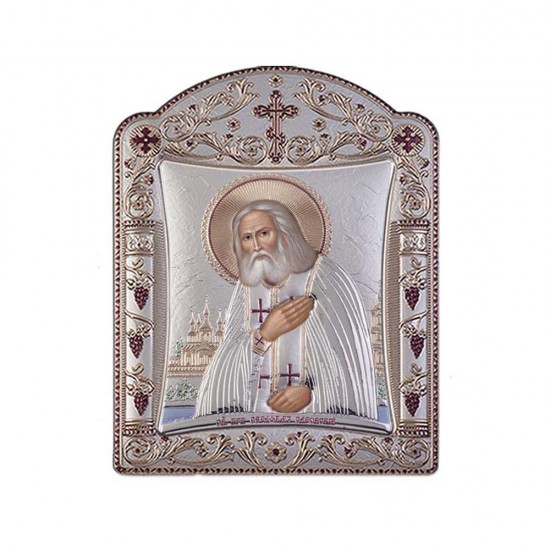 Αγιος  Σεραφείμ με Κλασικό Κανονικό Στεφάνι