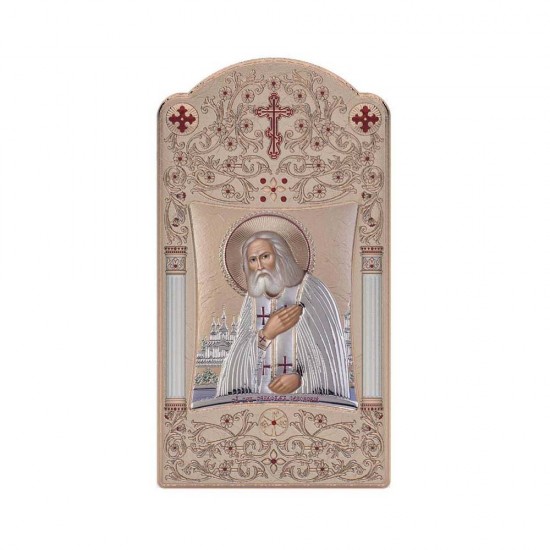 Αγιος  Σεραφείμ με Κλασικό Μακρόστενο Στεφάνι