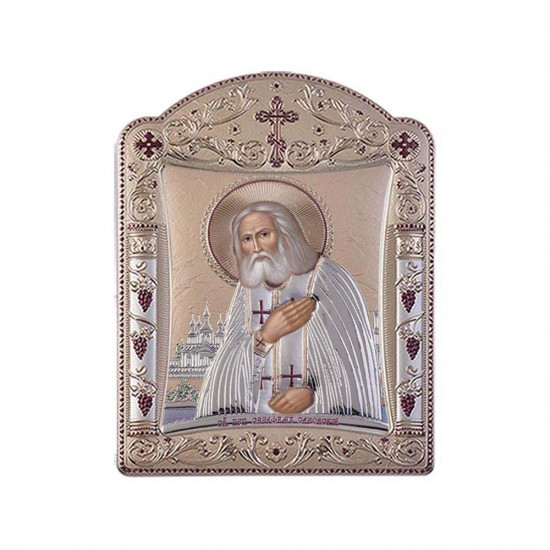 Αγιος  Σεραφείμ με Κλασικό Κανονικό Στεφάνι