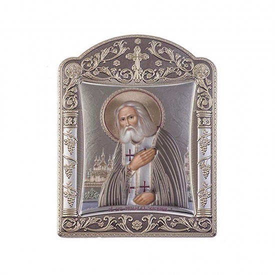 Αγιος  Σεραφείμ με Κλασικό Κανονικό Στεφάνι