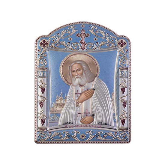 Αγιος  Σεραφείμ με Κλασικό Κανονικό Στεφάνι