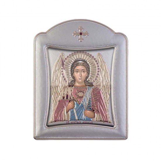 Αρχάγγελος Μιχαήλ με Μοντέρνο Κανονικό Στεφάνι και Τζάμι