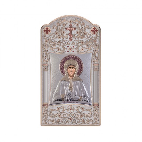 Αγία Ματρώνα με Κλασικό Μακρόστενο Στεφάνι