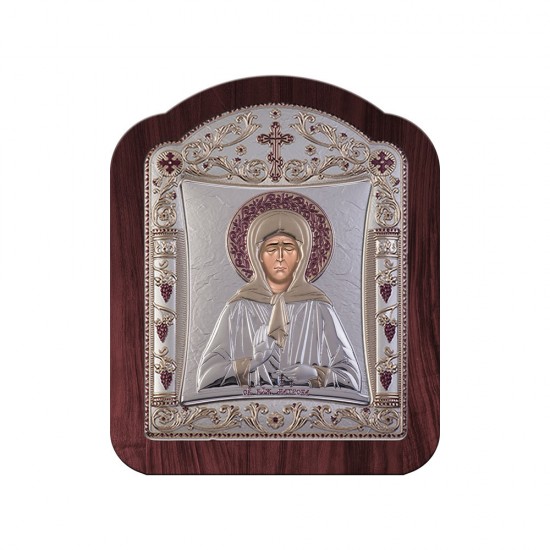 Αγία Ματρώνα με Κλασικό Κανονικό Στεφάνι