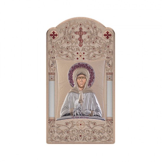 Αγία Ματρώνα με Κλασικό Μακρόστενο Στεφάνι