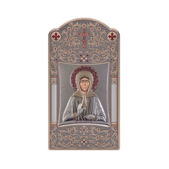 Αγία Ματρώνα με Κλασικό Μακρόστενο Στεφάνι