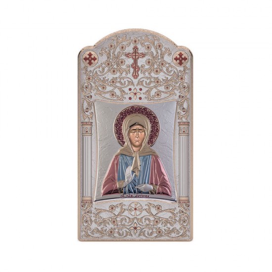 Αγία Ματρώνα με Κλασικό Μακρόστενο Στεφάνι