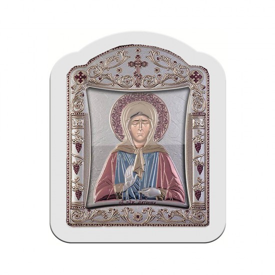 Αγία Ματρώνα με Κλασικό Κανονικό Στεφάνι και Τζάμι