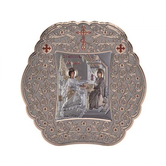 Ευαγγελισμός της Θεοτόκου με Κλασικό Στρογγυλό Στεφάνι