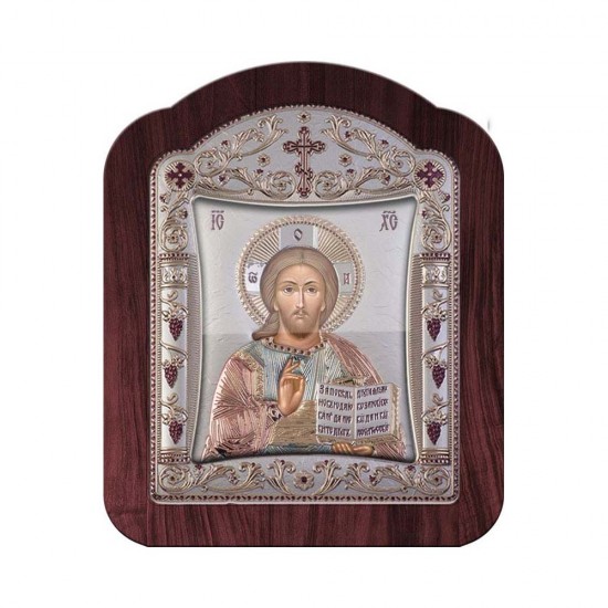 Χριστός με Κλασικό Κανονικό Στεφάνι και Τζάμι