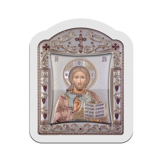 Χριστός με Κλασικό Κανονικό Στεφάνι και Τζάμι