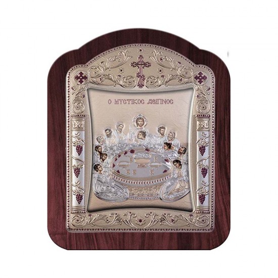 Μυστικός Δείπνος με Κλασικό Κανονικό Στεφάνι και Τζάμι