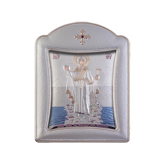 Περιβόλι της Παναγίας με Μοντέρνο Κανονικό Στεφάνι και Τζάμι