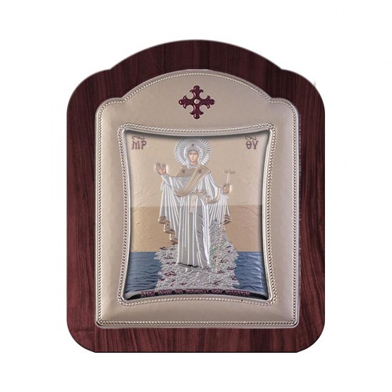 Περιβόλι της Παναγίας με Μοντέρνο Κανονικό Στεφάνι και Τζάμι