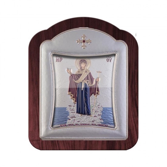 Περιβόλι της Παναγίας με Μοντέρνο Κανονικό Στεφάνι και Τζάμι