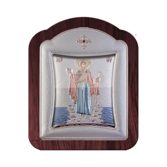 Περιβόλι της Παναγίας με Μοντέρνο Κανονικό Στεφάνι και Τζάμι