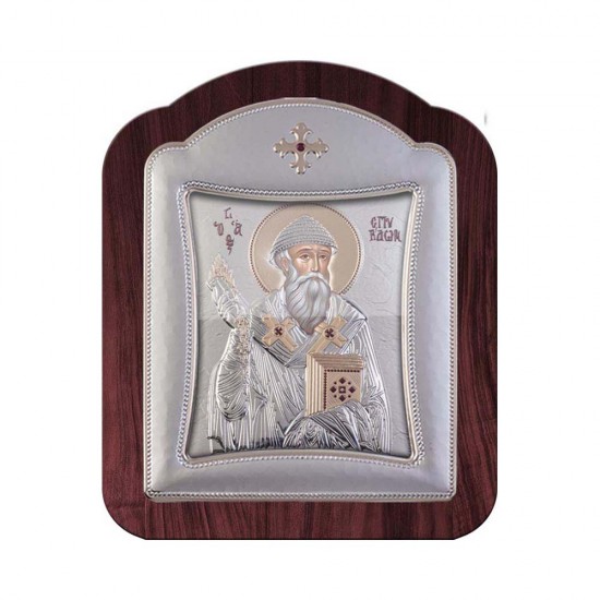 Αγιος Σπυρίδων με Μοντέρνο Κανονικό Στεφάνι και Τζάμι