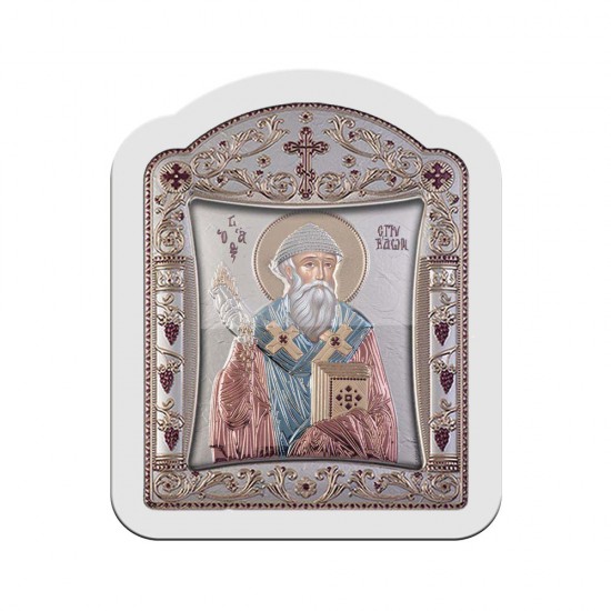 Αγιος Σπυρίδων με Κλασικό Κανονικό Στεφάνι και Τζάμι