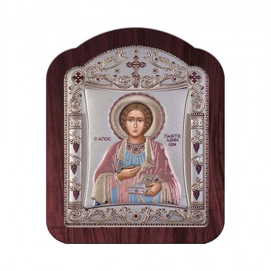 Αγιος Παντελεήμων με Κλασικό Κανονικό Στεφάνι