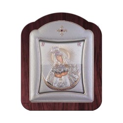 Παναγία των Αστρων με Μοντέρνο Κανονικό Στεφάνι και Τζάμι