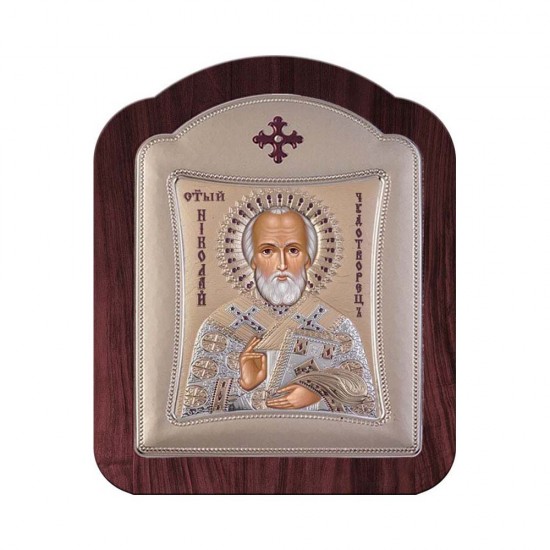 Αγιος Νικόλαος με Μοντέρνο Κανονικό Στεφάνι