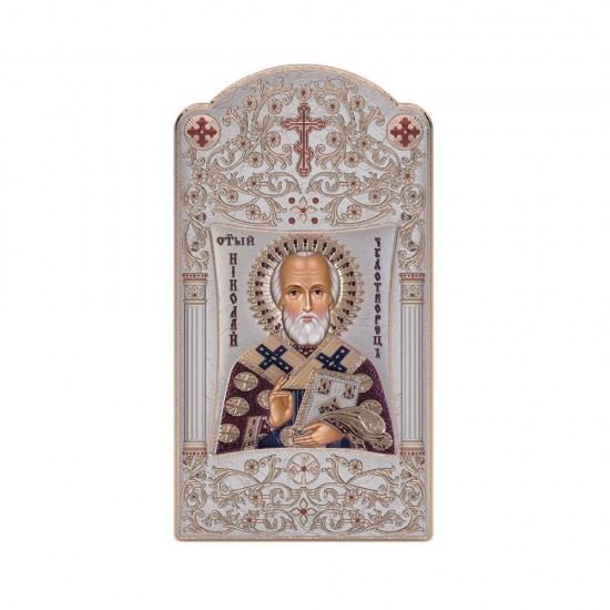 Αγιος Νικόλαος με Κλασικό Μακρόστενο Στεφάνι