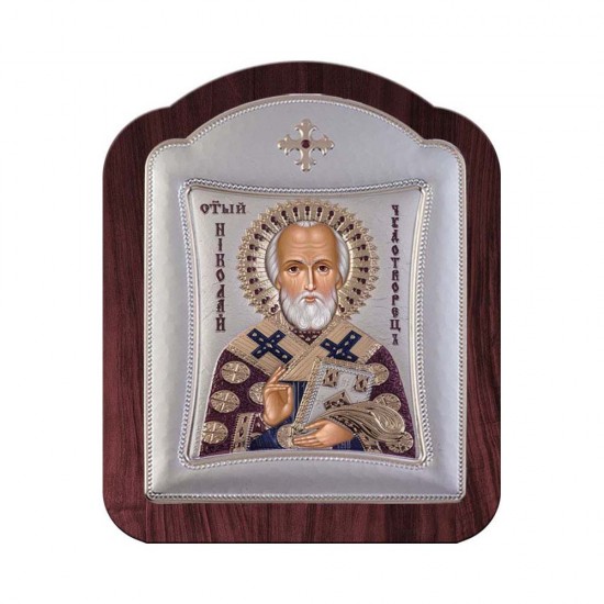 Αγιος Νικόλαος με Μοντέρνο Κανονικό Στεφάνι