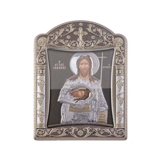 Αγιος Ιωάννης με Κλασικό Κανονικό Στεφάνι και Τζάμι