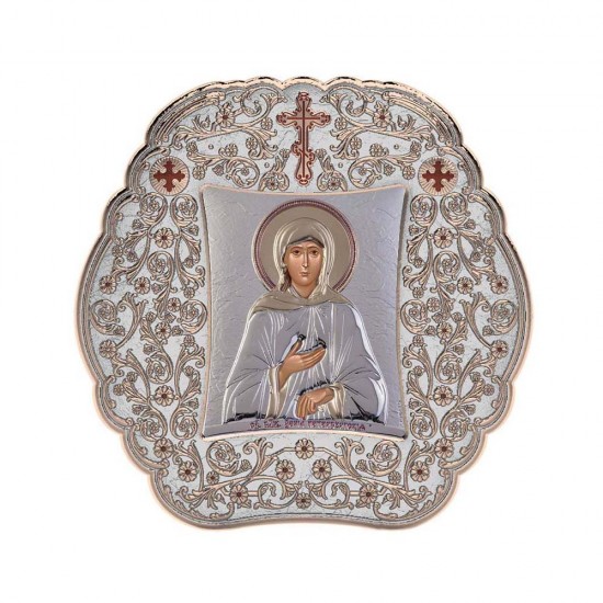 Αγία Ξένια με Κλασικό Στρογγυλό Στεφάνι