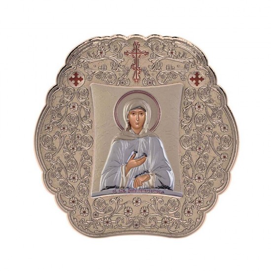 Αγία Ξένια με Κλασικό Στρογγυλό Στεφάνι