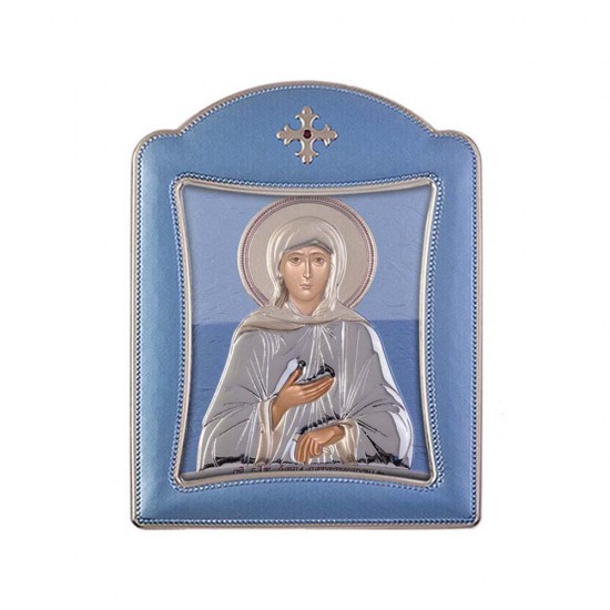 Αγία Ξένια με Μοντέρνο Κανονικό Στεφάνι και Τζάμι